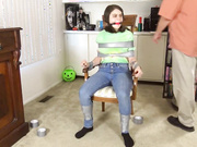 A Horny Slut Tied Up To A Chair And Not_ (1)